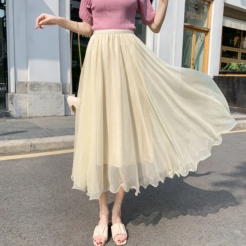2021 New Lady Elegant Designers Summer Women Fashion Elastic Waist Midi Skirts Party Casual Aline Skirt
2021 New Lady Elegant Designers Summer Women Fashion Elastic Waist Midi Skirts Party Casual Aline Skirt