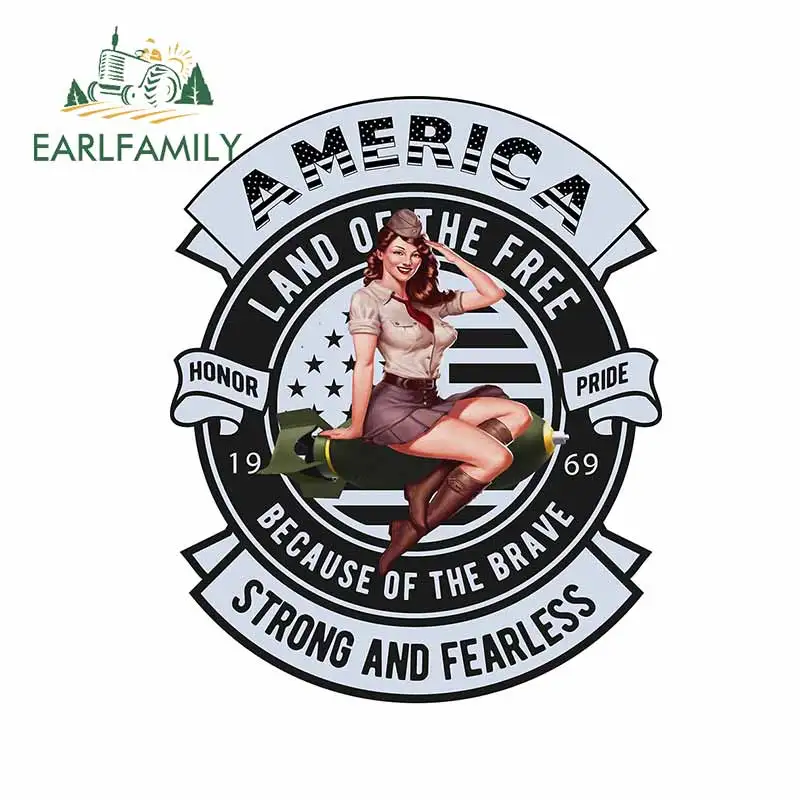 EARLFAMILY 13cm x 10.4cm for America Bomber Pin Up Girl VAN Car Sticker Windows Decal Refrigerator Laptop Trunk Car Assessoires
EARLFAMILY 13cm x 10.4cm for America Bomber Pin Up Girl VAN Car Sticker Windows Decal Refrigerator Laptop Trunk Car Assessoires