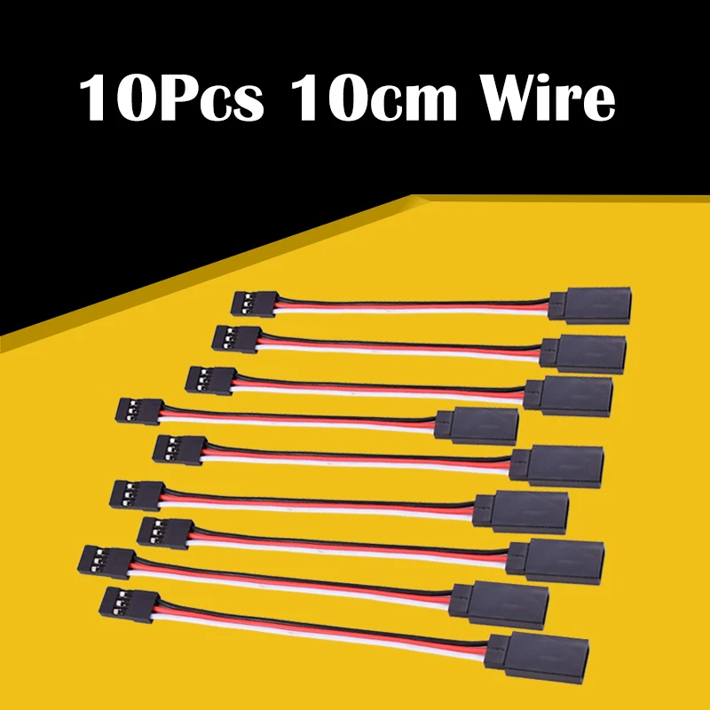 New Arrival 10Pcs 100mm Servo Extension Lead Wire Cable For RC Futaba JR Male to Female 10cm Wire Connector
New Arrival 10Pcs 100mm Servo Extension Lead Wire Cable For RC Futaba JR Male to Female 10cm Wire Connector