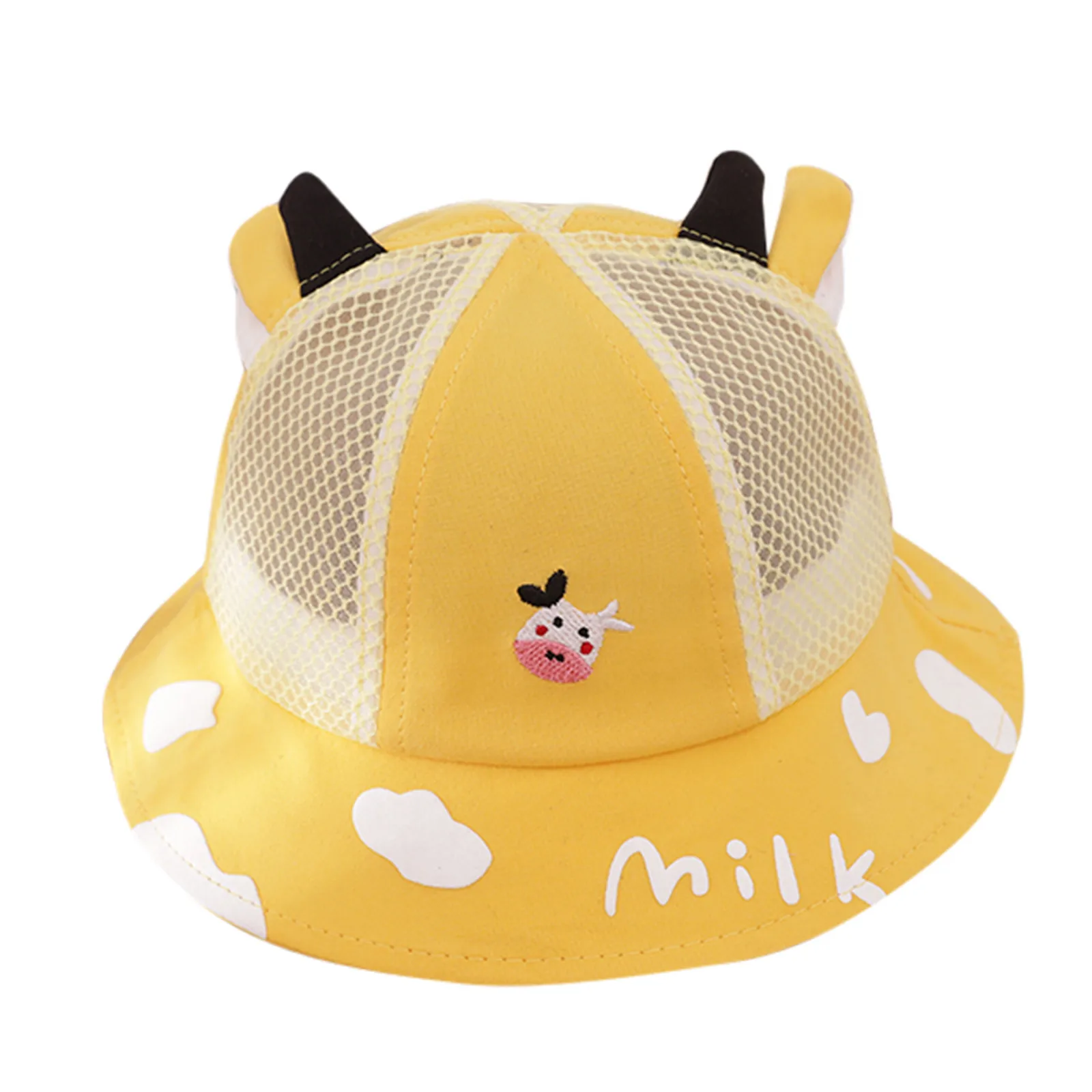 Baby Summer Cap Panama Hat Children Kawaii Cartoon Cloud Cow Print Small Ears Summer Sun Hat Beach Cute Lovely Bucket Hat
Baby Summer Cap Panama Hat Children Kawaii Cartoon Cloud Cow Print Small Ears Summer Sun Hat Beach Cute Lovely Bucket Hat