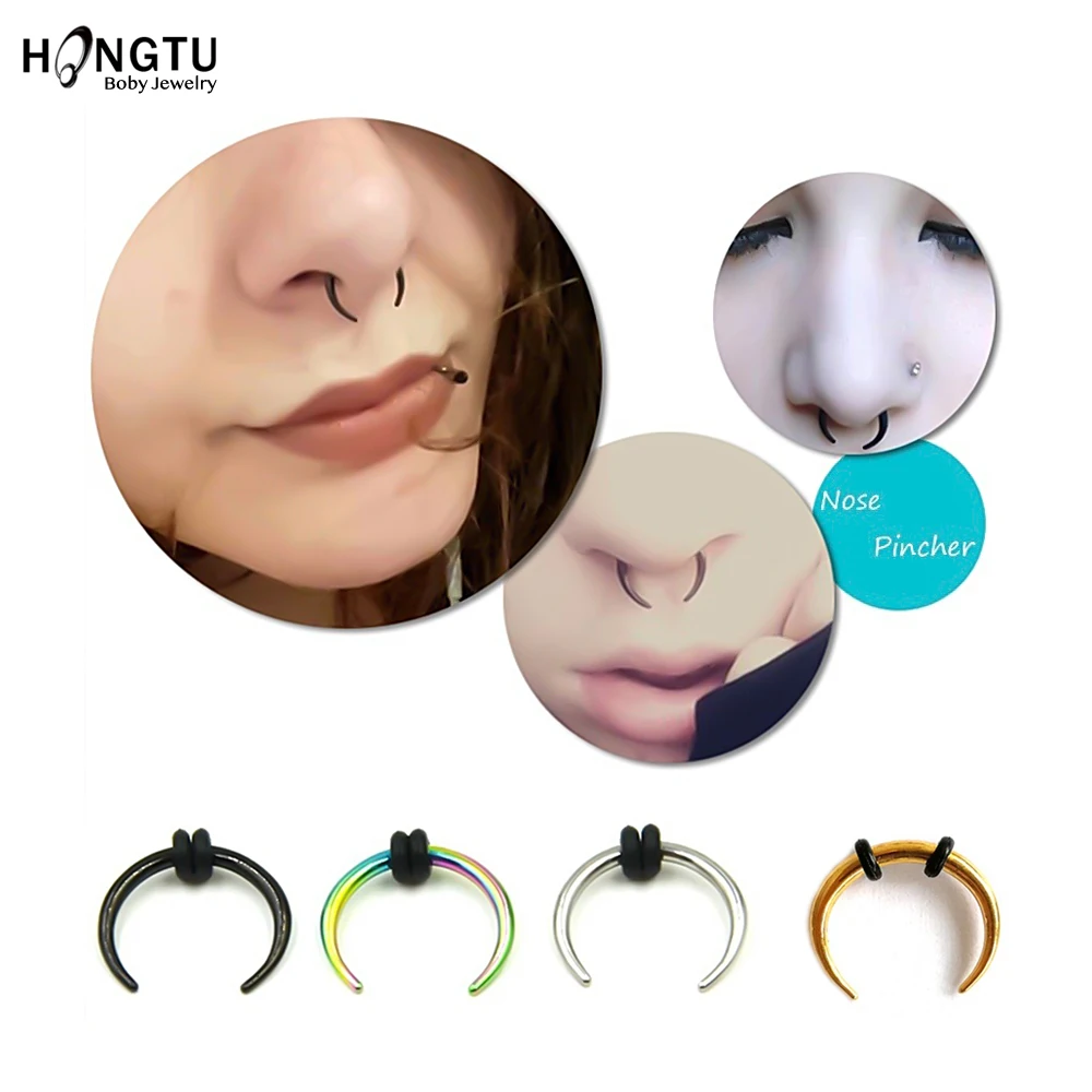 HONGTU 1PC Steel OX Horn Nose Septum Hoop Ring Vintage Ear Septum Clicker Horseshoe Nose Piercing Ear Taper 16G 14G Body Jewelry
HONGTU 1PC Steel OX Horn Nose Septum Hoop Ring Vintage Ear Septum Clicker Horseshoe Nose Piercing Ear Taper 16G 14G Body Jewelry