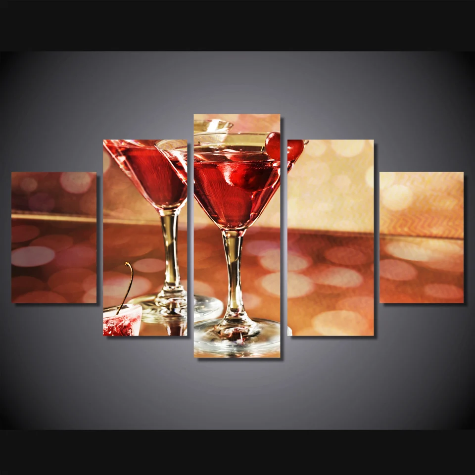 Living Room Wall Art Pictures HD Printed 5 Piece/Pcs Red Cherry Wine Modern Painting On Canvas Home Decoration Posters Frame
Living Room Wall Art Pictures HD Printed 5 Piece/Pcs Red Cherry Wine Modern Painting On Canvas Home Decoration Posters Frame