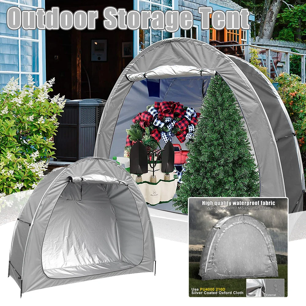 Outdoor Storage Shed 210D Silver Coated Oxford Cloth Portable Bike Cover Weatherproof Bicycle Tent Zipper Door Camping Container
Outdoor Storage Shed 210D Silver Coated Oxford Cloth Portable Bike Cover Weatherproof Bicycle Tent Zipper Door Camping Container