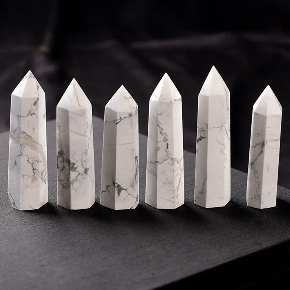 1pcs White Turquoise Natural Crystal Point Reiki Healing Quartz Stone Home Office Decoration Decoration Feng Shui Gemstone
1pcs White Turquoise Natural Crystal Point Reiki Healing Quartz Stone Home Office Decoration Decoration Feng Shui Gemstone