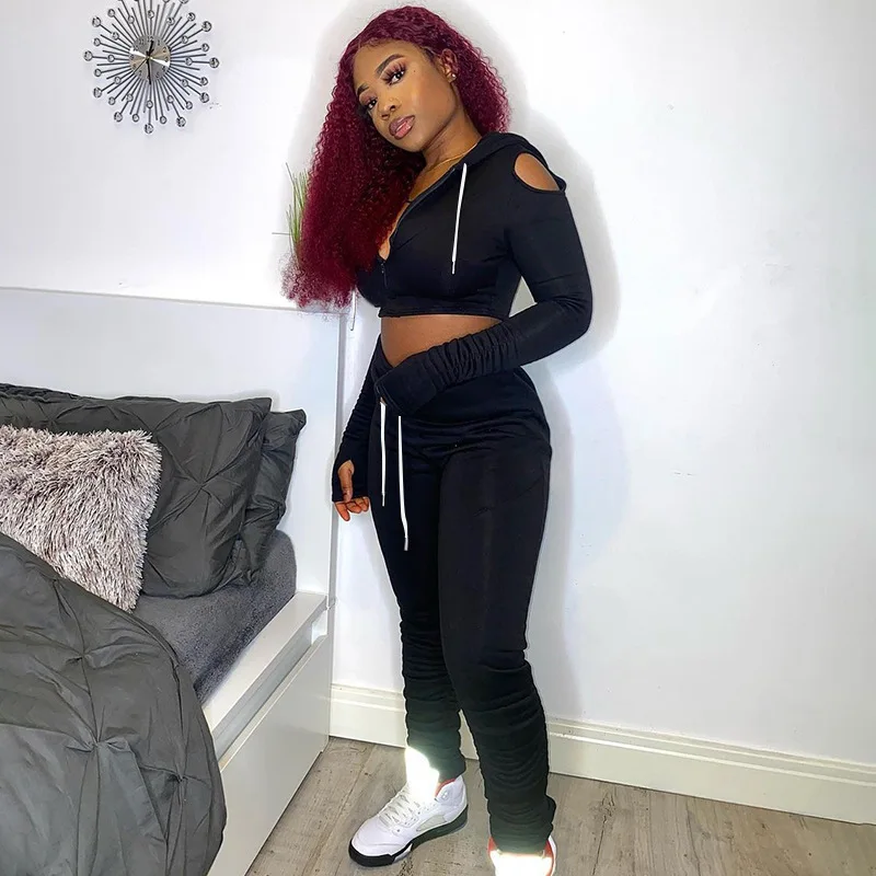 Leisure Hollow Long Sleeve Thicken Women's Home Set Hooded Tracksuit Pant+Crop Tops Women Two Piece Jogging Sets Autumn Winter
Leisure Hollow Long Sleeve Thicken Women's Home Set Hooded Tracksuit Pant+Crop Tops Women Two Piece Jogging Sets Autumn Winter