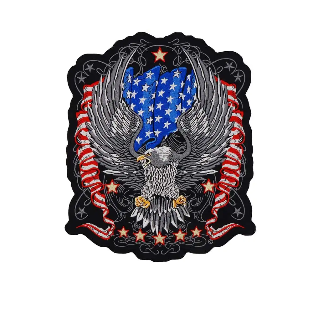 LARGE US FLAG eagle Embroidered Sewing Label punk biker Patches Clothes Stickers Apparel Accessories Badge
LARGE US FLAG eagle Embroidered Sewing Label punk biker Patches Clothes Stickers Apparel Accessories Badge