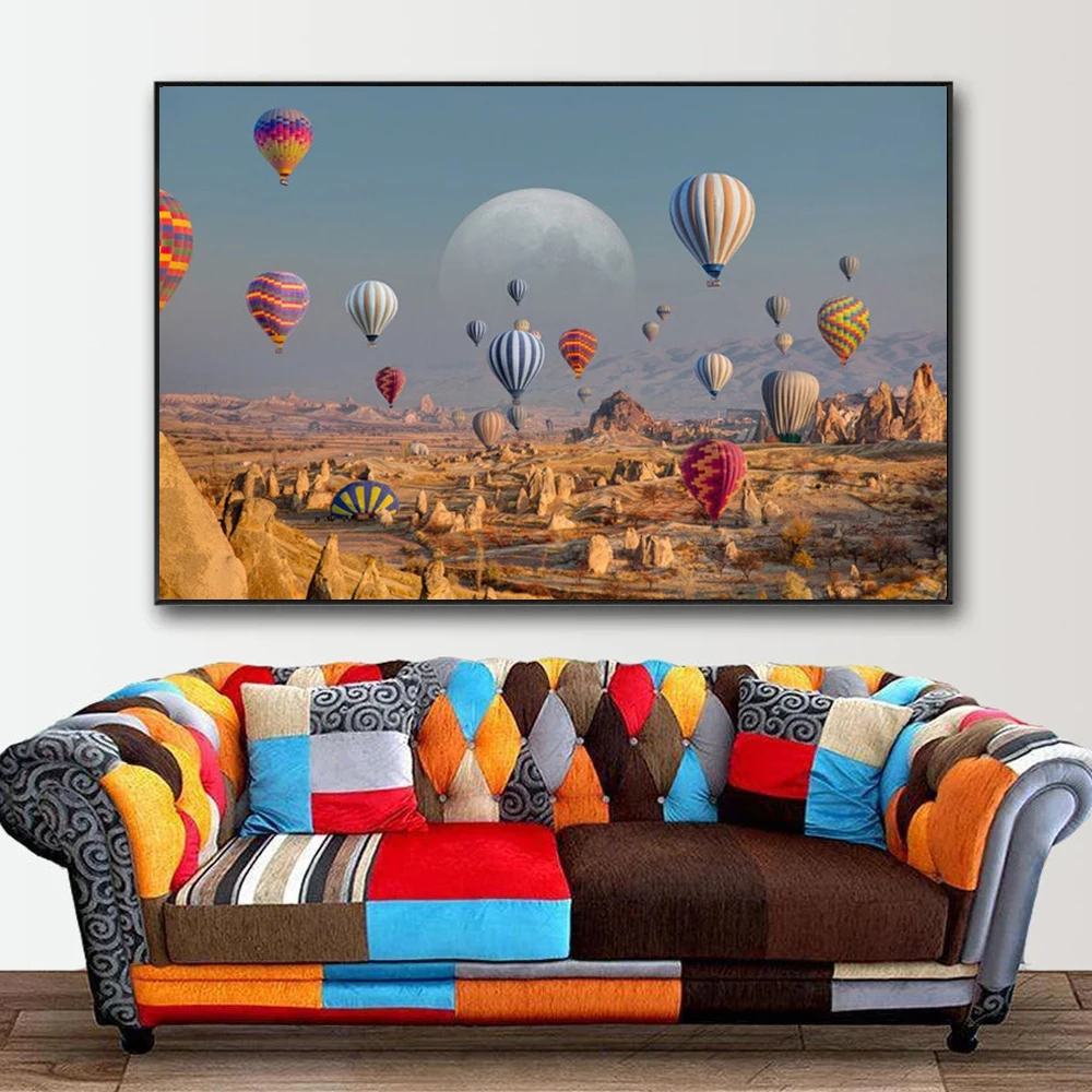 Air Balloon Canvas Cappadocia Posters and Prints Hot Air Balloons Canvas Painting Modern Wall Art Pictures for Living Room Decor
Air Balloon Canvas Cappadocia Posters and Prints Hot Air Balloons Canvas Painting Modern Wall Art Pictures for Living Room Decor