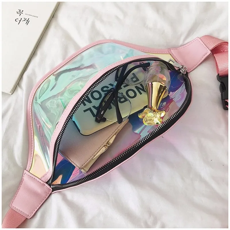 PU Plus PVC Fashion All-match Multi-function Messenger Bag Leisure Laser Magic Color Sports Large Capacity Waist Bags Sac A Dos
PU Plus PVC Fashion All-match Multi-function Messenger Bag Leisure Laser Magic Color Sports Large Capacity Waist Bags Sac A Dos