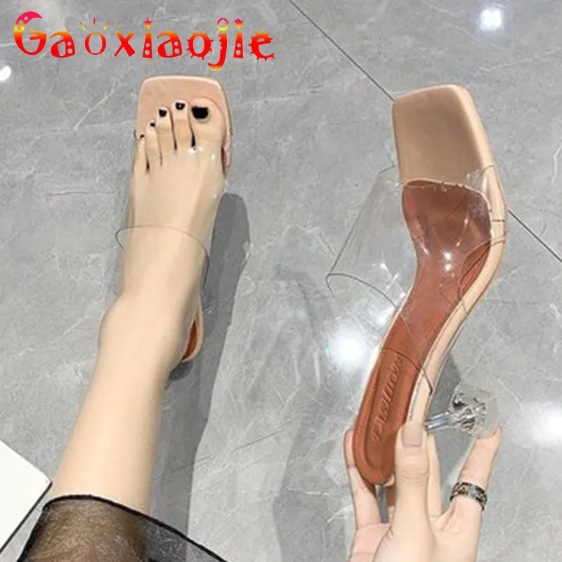 Perspex Slippers Summer Fashion Transparent PVC Women Wedding Sandals Sexy Square End 6CM Chic Cup Heel Crystal High Heel Shoes
Perspex Slippers Summer Fashion Transparent PVC Women Wedding Sandals Sexy Square End 6CM Chic Cup Heel Crystal High Heel Shoes