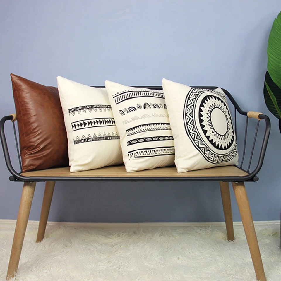45X45CM Cotton Printed Moroccan Style PU Leather Pillowcase Car Office Square Geometry Pillow Cover
45X45CM Cotton Printed Moroccan Style PU Leather Pillowcase Car Office Square Geometry Pillow Cover