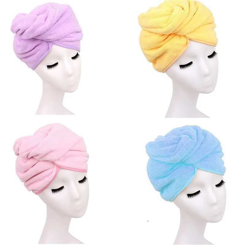 Women Lady's Bath Tool Quick Drying Magic Soft Microfiber Towel Hair Dry Hat Cap Beanies | Аксессуары для одежды