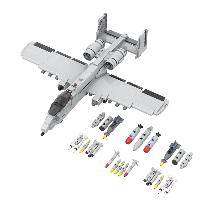 MOC-12091 Fighter A-10 II Aircraft Building Blocks Assemble DIY Educational Model Bricks Toys For Children Gifts
MOC-12091 Fighter A-10 II Aircraft Building Blocks Assemble DIY Educational Model Bricks Toys For Children Gifts