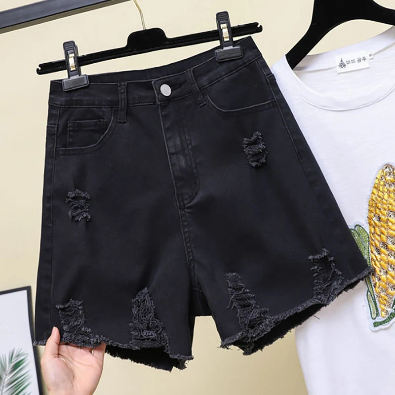 S-5XL Jean Shorts for Women High Waist Clothing Cotton White Black Beige Cut Out Tassel Hole Fashion 2021 Summer Denim
S-5XL Jean Shorts for Women High Waist Clothing Cotton White Black Beige Cut Out Tassel Hole Fashion 2021 Summer Denim