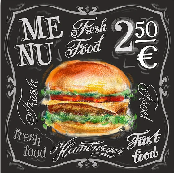 JMINE Div 5D Blackboard Chalkboard Food hamburger Full Diamond Painting cross stitch kits art Scenic 3D paint by diamonds
JMINE Div 5D Blackboard Chalkboard Food hamburger Full Diamond Painting cross stitch kits art Scenic 3D paint by diamonds