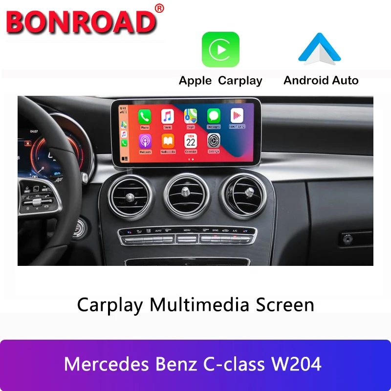 Bonroad 10.25 "Wireless Carplay Multimedia Screen Apple CarPlay For Mercedes Benz C/V class GLC W204 W205 2008-2018 Head unit
Bonroad 10.25 "Wireless Carplay Multimedia Screen Apple CarPlay For Mercedes Benz C/V class GLC W204 W205 2008-2018 Head unit