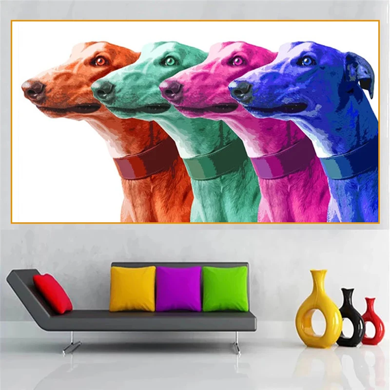 Canvas Painting Pop Art Poster Prints Greyhound Animal Painting Modern Colorful Wall Art Picture Home Decor Posters and Prints
Canvas Painting Pop Art Poster Prints Greyhound Animal Painting Modern Colorful Wall Art Picture Home Decor Posters and Prints