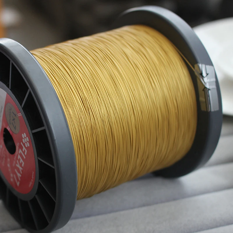 0.4mm 1-50m Golden nylon coated 7-strand steel wire Soft thread cord for making jewelry material accessories
0.4mm 1-50m Golden nylon coated 7-strand steel wire Soft thread cord for making jewelry material accessories