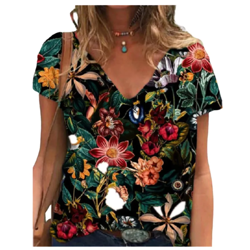 2021 Summer 3d Butterfly Print T Shirt Women Short Sleeve V-neck Loose Casual Tops Fashion Female Streetwear Plus Size Tee Shirt
2021 Summer 3d Butterfly Print T Shirt Women Short Sleeve V-neck Loose Casual Tops Fashion Female Streetwear Plus Size Tee Shirt
