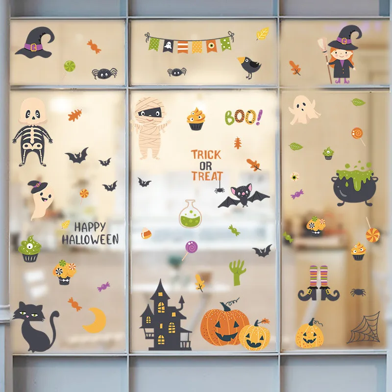 Halloween Festival Wall Stickers Creative Glass Wall Window Removable Stickers Ghosts Horror PVC Plastic Decoration Waterproof A
Halloween Festival Wall Stickers Creative Glass Wall Window Removable Stickers Ghosts Horror PVC Plastic Decoration Waterproof A