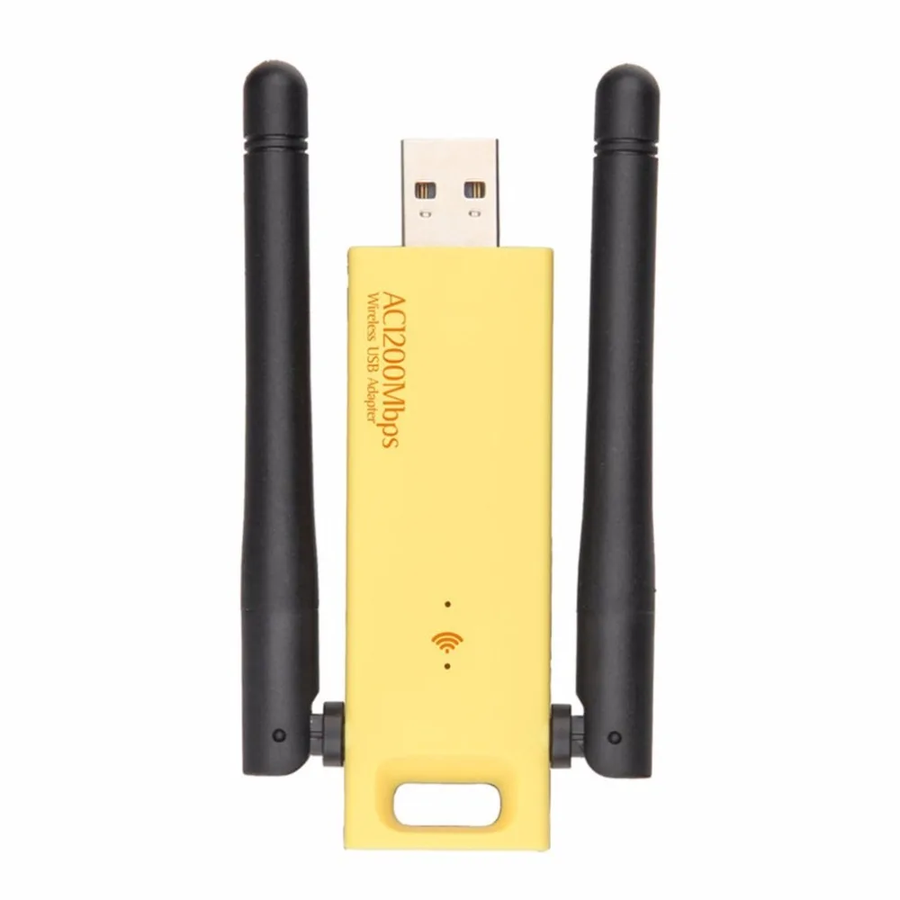 

Wireless USB Adapter 1200mbps Dual Band 5Ghz 2.4Ghz Adapter 802.11ac RTL8812AU Chipset Aerial Dongle Mini USB Network Card