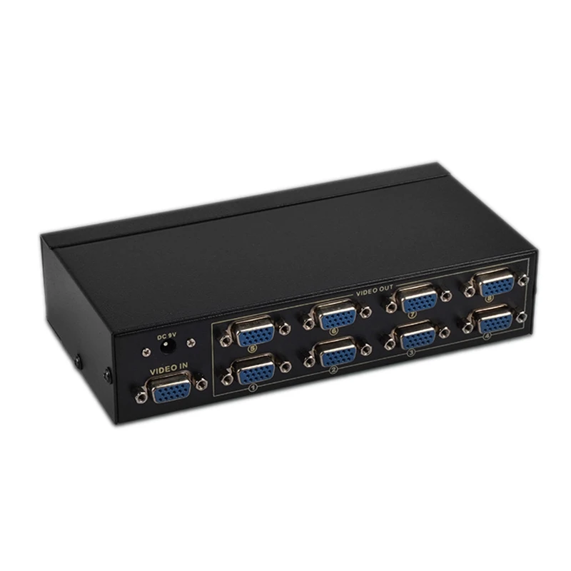 Разветвитель VGA FJGEAR, разветвитель VGA на 8 портов, HD качество, один хост-компьютер, восемь идентичных экранов, европейская вилка
Разветвитель VGA FJGEAR, разветвитель VGA на 8 портов, HD качество, один хост-компьютер, восемь идентичных экранов, европейская вилка