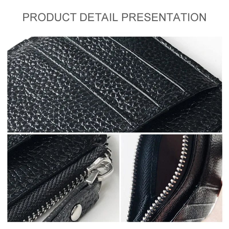 Мужской кошелек, однотонный текстурированный мини-кошелек из искусственной кожи на молнии с отделением для монет AC889 
Мужской кошелек, однотонный текстурированный мини-кошелек из искусственной кожи на молнии с отделением для монет AC889