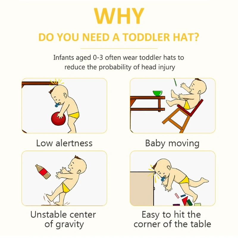 Baby Helmet Head Protection Baby Safety in Home Boys Girls Learn To Walk Child Protect Helmet Hat For kids Toddler Infant
Baby Helmet Head Protection Baby Safety in Home Boys Girls Learn To Walk Child Protect Helmet Hat For kids Toddler Infant