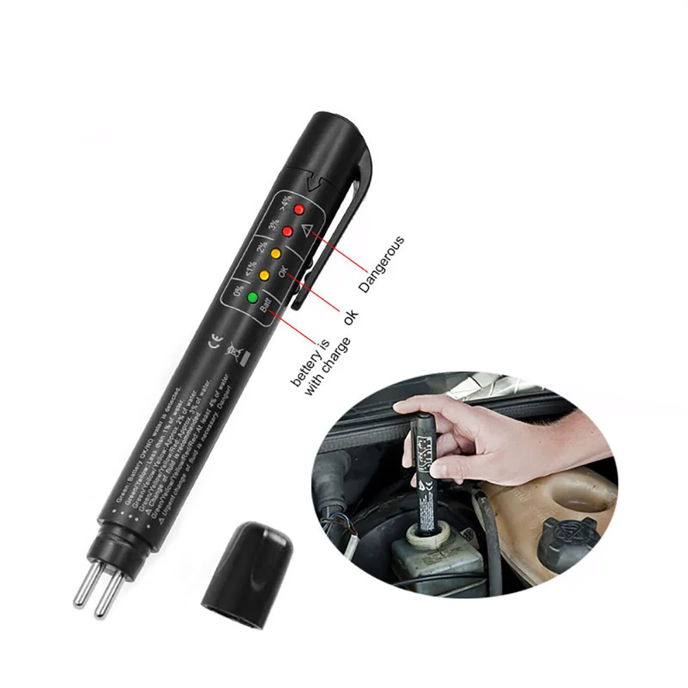 Universal car accessories Brake Fluid Tester Diagnostic Tools Accurate Oil Quality 5 LEDs Auto Vehicle Brake Fluid Testing Tool
Universal car accessories Brake Fluid Tester Diagnostic Tools Accurate Oil Quality 5 LEDs Auto Vehicle Brake Fluid Testing Tool
