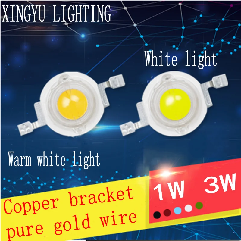 10pcs 1W LED 3W High Power LED Chip Light Beads Cold White Warm White Red Green Blue Yellow For SpotLight Downlight Lamp Bulb
10pcs 1W LED 3W High Power LED Chip Light Beads Cold White Warm White Red Green Blue Yellow For SpotLight Downlight Lamp Bulb