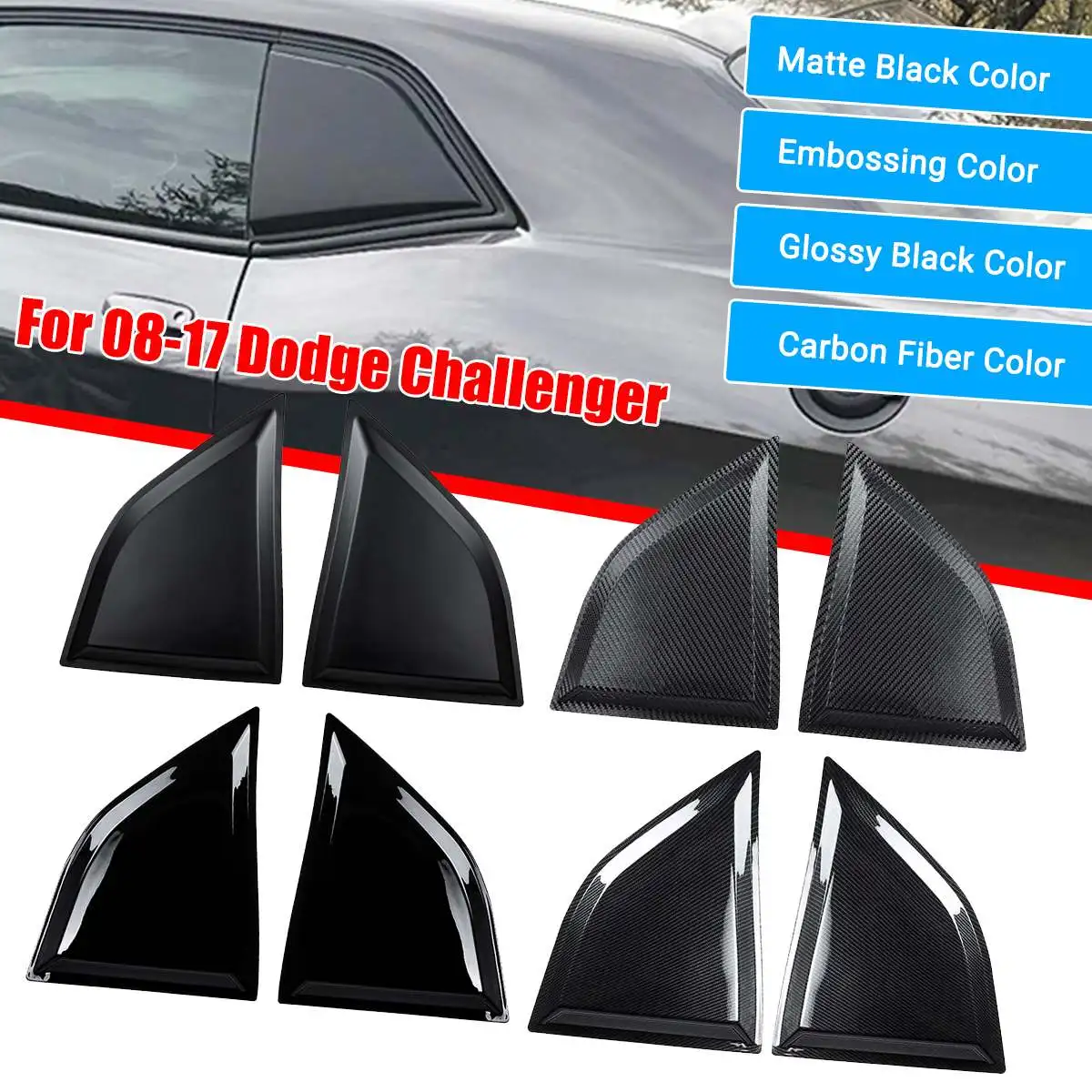 2Pcs Window Quarter Panel Cover Side Louvers Vent For Dodge Challenger XE 2008 2009 2010 2011 2012 2013 2014 2015 2016 2017
2Pcs Window Quarter Panel Cover Side Louvers Vent For Dodge Challenger XE 2008 2009 2010 2011 2012 2013 2014 2015 2016 2017