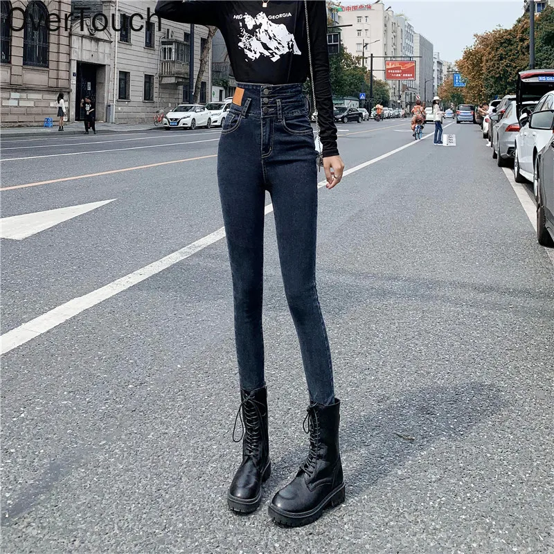 Ovetouch 2022 Spring New Women's High Waist Stretched Flexible Jeans Female Skinny Slim Pencil Pants Korean Fashion Trousers
Ovetouch 2022 Spring New Women's High Waist Stretched Flexible Jeans Female Skinny Slim Pencil Pants Korean Fashion Trousers