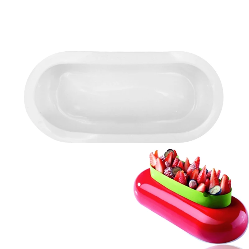 1PCS Oval-Shaped Moldes Silicone 3D Cake Mold For Breads Chocolates Baking Supplies Bakeware Decoration
1PCS Oval-Shaped Moldes Silicone 3D Cake Mold For Breads Chocolates Baking Supplies Bakeware Decoration