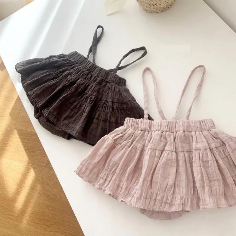 2021 Newborn Kids Baby Girls Clothes Solid Ruffle Skirts For Girls Summer Strap Skirts Suit Cotton Princess Skirt Outfits
2021 Newborn Kids Baby Girls Clothes Solid Ruffle Skirts For Girls Summer Strap Skirts Suit Cotton Princess Skirt Outfits
