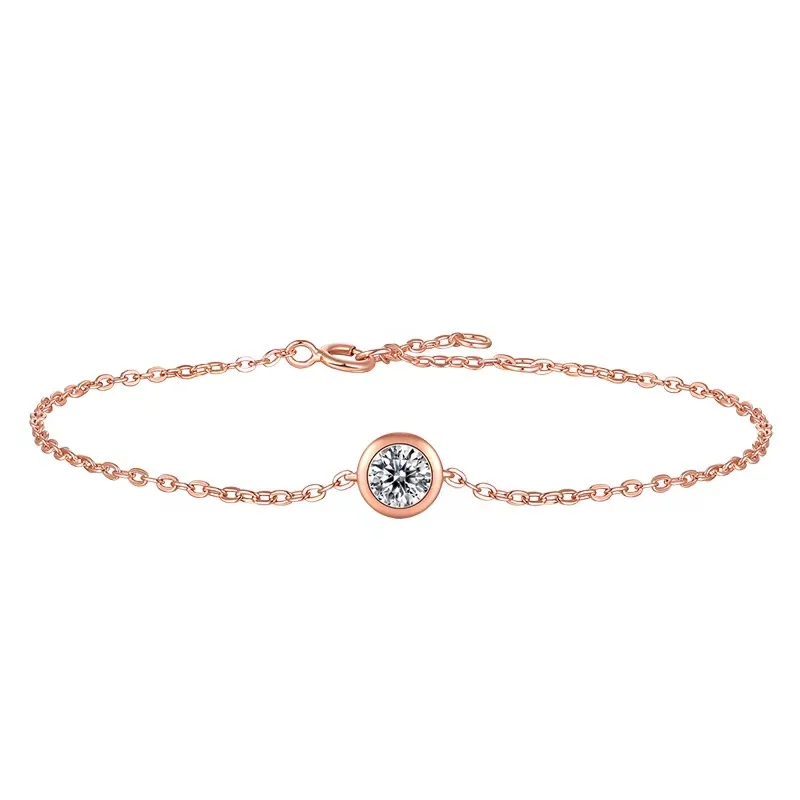 Trendy 0.5ct Round Moissanite Bubble Bracelets for Women Fine Jewelry 18K Gold Plated 925 Silver Charm Chain Bracelet Gift
Trendy 0.5ct Round Moissanite Bubble Bracelets for Women Fine Jewelry 18K Gold Plated 925 Silver Charm Chain Bracelet Gift