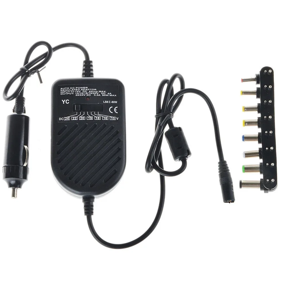 Universal 80W DC Car Charger Laptop Notebook Adapter Adjustable LED Auto Power Supply Set 8 Detachable Plugs Computer Charger
Universal 80W DC Car Charger Laptop Notebook Adapter Adjustable LED Auto Power Supply Set 8 Detachable Plugs Computer Charger