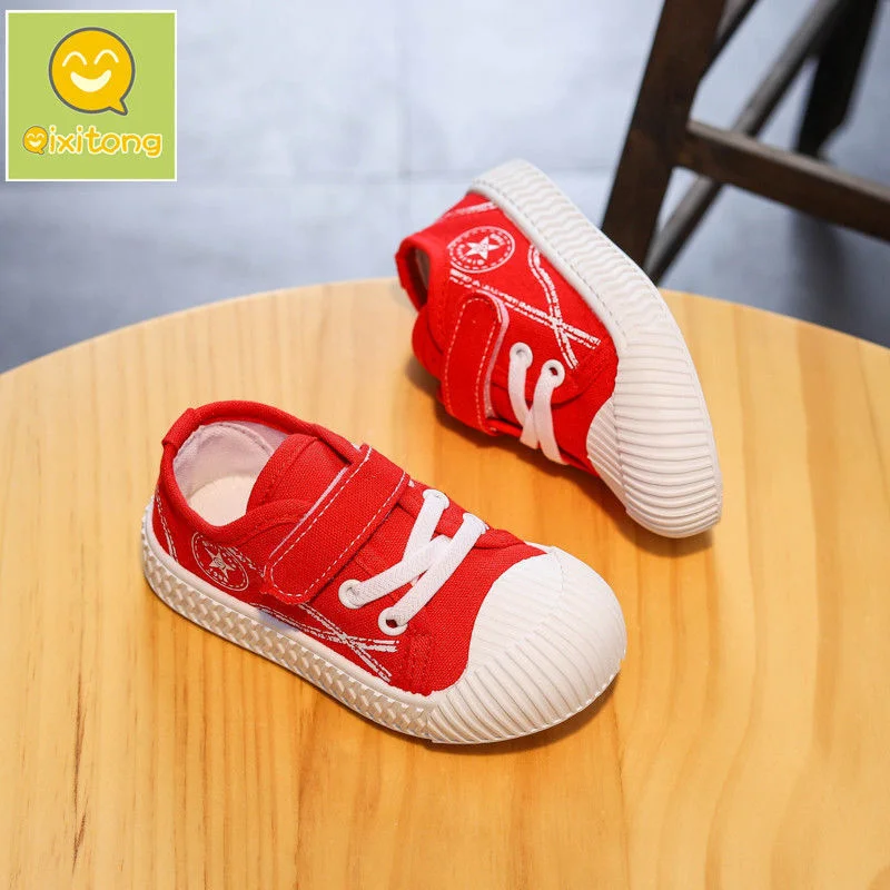 Qixi Children's Genuine Children's Shoes Five Star Children's Canvas Shoes Girls' Cloth Shoes New Fashion Breathable Student
Qixi Children's Genuine Children's Shoes Five Star Children's Canvas Shoes Girls' Cloth Shoes New Fashion Breathable Student