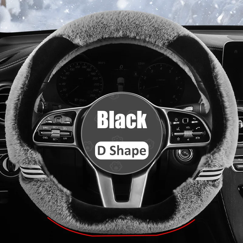 Karcle зимний теплый чехол на руль мультяшный Кот O/D-образный Пушистый Плюшевый автомобильный чехол для руля милый Универсальный 37-38 см/15 дюймов 
Karcle зимний теплый чехол на руль мультяшный Кот O/D-образный Пушистый Плюшевый автомобильный чехол для руля милый Универсальный 37-38 см/15 дюймов