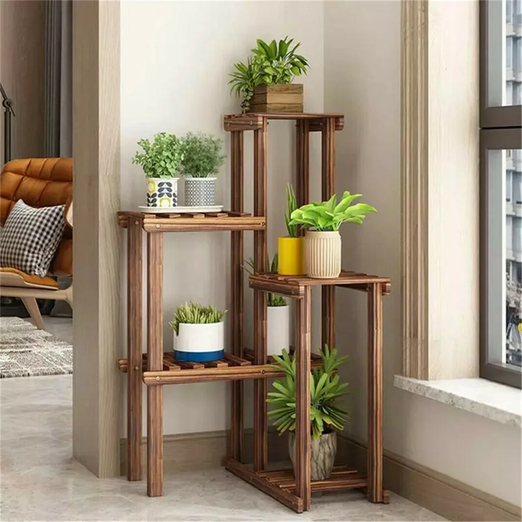 Plant Corner Stand 6 Tier Wood Shelf Indoor Outdoor Garden Patio Displaying Shelves Rack for Flowers Succulents Planter Pots 
Plant Corner Stand 6 Tier Wood Shelf Indoor Outdoor Garden Patio Displaying Shelves Rack for Flowers Succulents Planter Pots