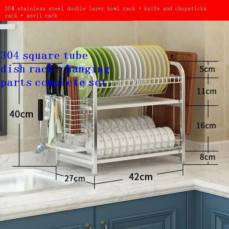 De Platos Cozinha Accessories Organizer Drainer Stainless Steel Dish Cuisine Cocina Organizador Kitchen Storage Rack Holder
De Platos Cozinha Accessories Organizer Drainer Stainless Steel Dish Cuisine Cocina Organizador Kitchen Storage Rack Holder