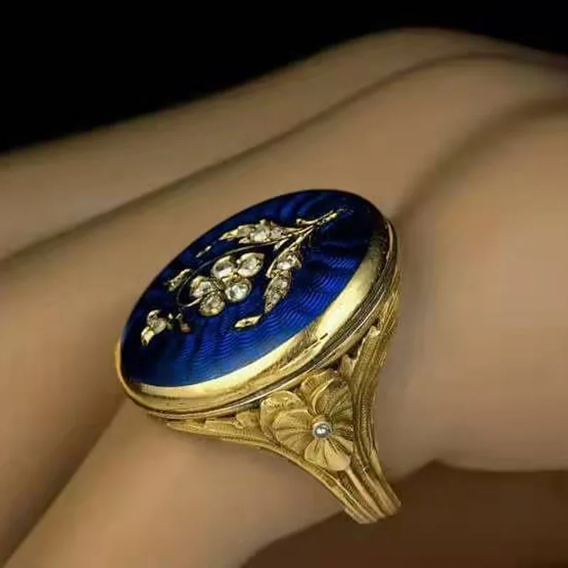 High Quality Vintage Luxury Royal Palace Lilac Flower Rings Women Wedding Hand Engagement Party Jewelry Accessories
High Quality Vintage Luxury Royal Palace Lilac Flower Rings Women Wedding Hand Engagement Party Jewelry Accessories