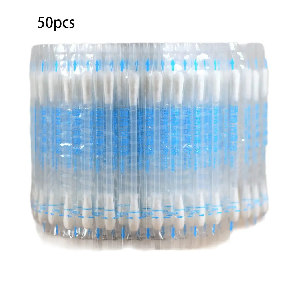 50PCS Disposable medic Disinfect Cotton Swab Buds Iodine Inside For Travel Outdoor Sport Newborn Cotton Swab
50PCS Disposable medic Disinfect Cotton Swab Buds Iodine Inside For Travel Outdoor Sport Newborn Cotton Swab