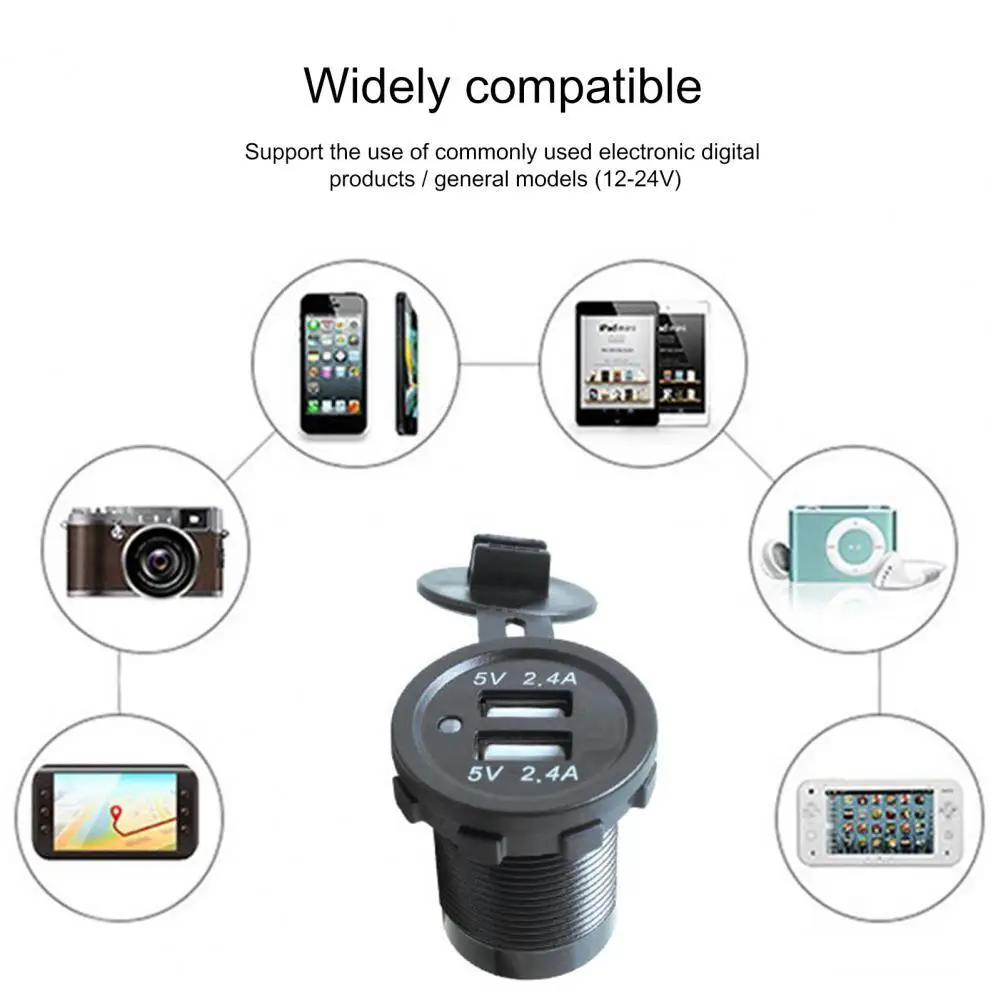 for Cell Phone Overcurrent Protection High Current Charger USB Dual Port Hot Sales!!! Car Dual Interface Power Outlet for Cell P
for Cell Phone Overcurrent Protection High Current Charger USB Dual Port Hot Sales!!! Car Dual Interface Power Outlet for Cell P