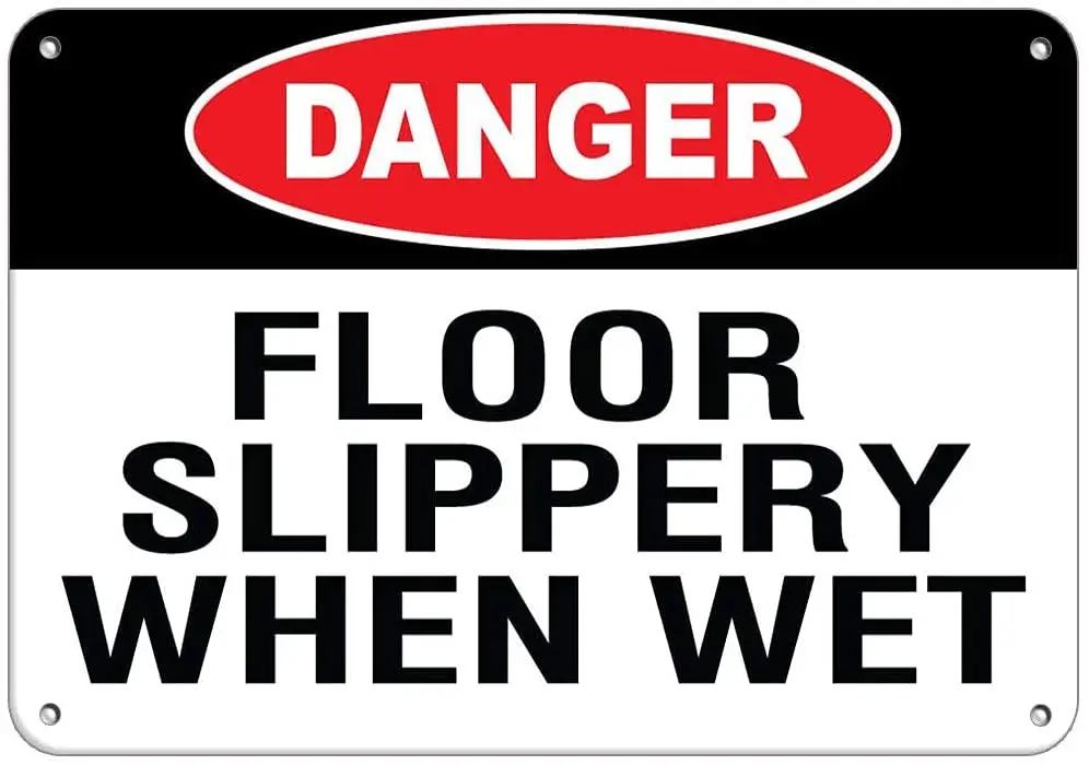 Metal Signs Tin Warning Sign Vintage Retro Wall Decor Danger Floor Slippery When Wet Watch Your Step Signs Tin
Metal Signs Tin Warning Sign Vintage Retro Wall Decor Danger Floor Slippery When Wet Watch Your Step Signs Tin