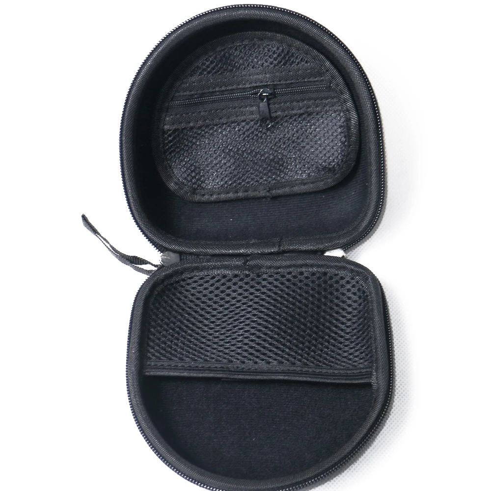 

Strong hard Zipper box PVC Case for Headset Lavalier Microphone headphone earphone Protect the box