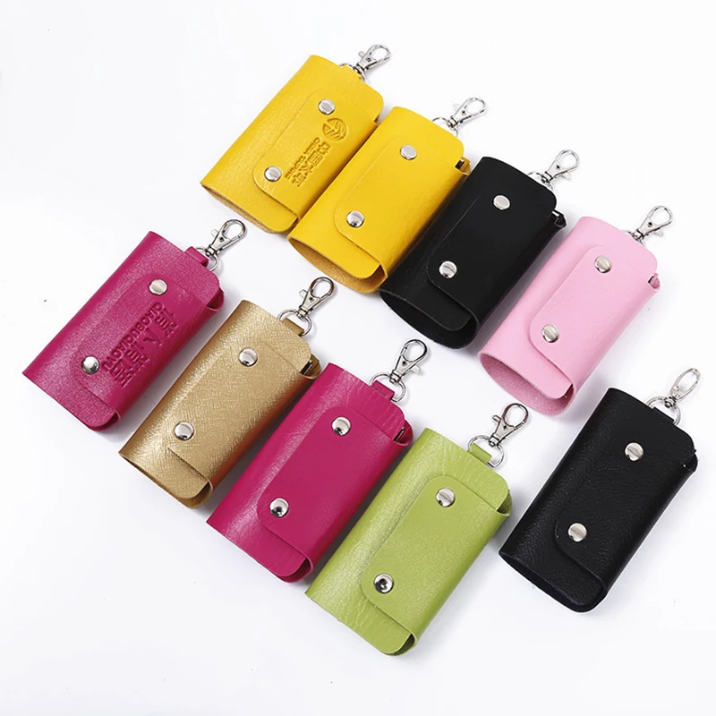 Leather Keys holder Organizer Pouch Cow Split Car Key Wallet Housekeeper Mini Card Bag for Men Women Keychain
Leather Keys holder Organizer Pouch Cow Split Car Key Wallet Housekeeper Mini Card Bag for Men Women Keychain