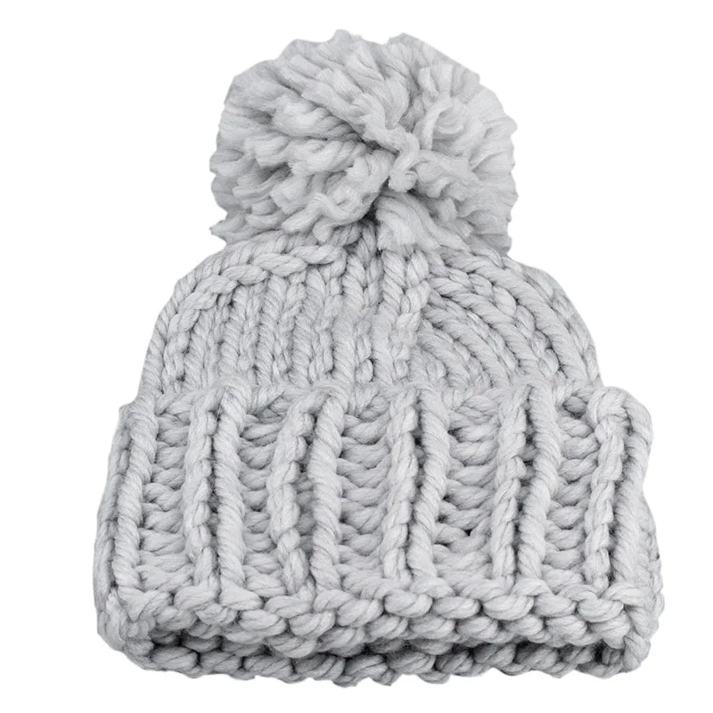 Women Winter Warm knit hat New manual Coarse wool Weaving fashion Fur Ball Pompom outdoor Ski Skullies Beanies cap Female Z182
Women Winter Warm knit hat New manual Coarse wool Weaving fashion Fur Ball Pompom outdoor Ski Skullies Beanies cap Female Z182