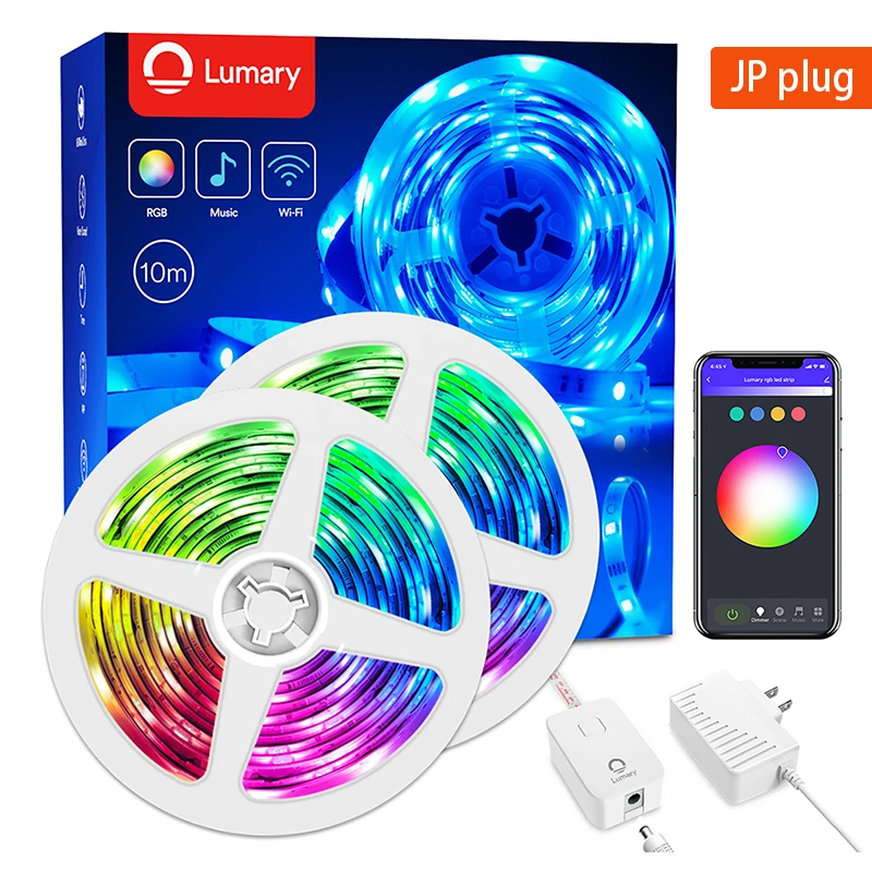 LED Strip Lights Lumary Smart LED 5M/10M for Bedroom RGB Neon Hue Party Lights Music Sync Color 
LED Strip Lights Lumary Smart LED 5M/10M for Bedroom RGB Neon Hue Party Lights Music Sync Color