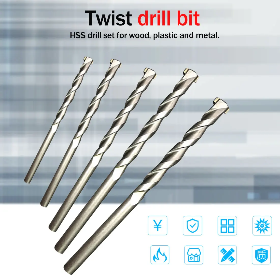 1pc Micro High Speed Steel HSS Straight Shank Mini Twist Bits Electric Drill Rotary Power Tools 4 5 6 8 10MM
1pc Micro High Speed Steel HSS Straight Shank Mini Twist Bits Electric Drill Rotary Power Tools 4 5 6 8 10MM