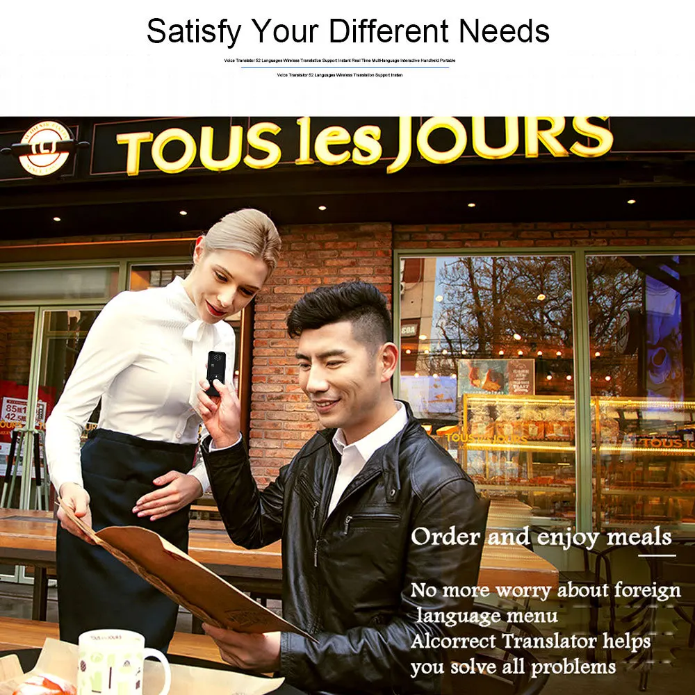 Ymesy Portable Smart Language Translator Device Real Time Handheld T11 Interpreter Support 40 Languages For Learning Business
Ymesy Portable Smart Language Translator Device Real Time Handheld T11 Interpreter Support 40 Languages For Learning Business