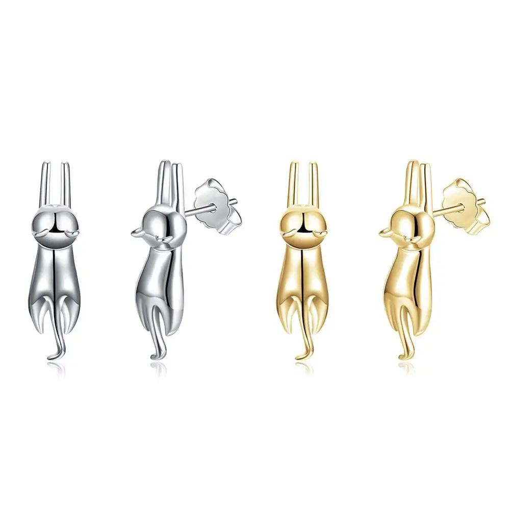 Earrings Animals Cute Cat Stud Earrings for Women wild minimalist style Gold Sliver Wholesale
Earrings Animals Cute Cat Stud Earrings for Women wild minimalist style Gold Sliver Wholesale
